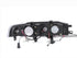 ANZO 1990-1993 Honda Accord Projector Headlights w/ Halo Black 1pc - Striker Modified
