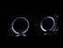 ANZO 1991-1994 Toyota Land Cruiser Crystal Headlights w/ Halo Chrome - Striker Modified
