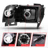 ANZO 1994-2001 Dodge Ram Crystal Headlights Black - Striker Modified