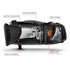 ANZO 1994-2001 Dodge Ram Crystal Headlights Black - Striker Modified