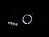 ANZO 1994-2001 Dodge Ram Projector Headlights w/ Halo Black - Striker Modified