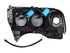 ANZO 1994-2001 Dodge Ram Projector Headlights w/ Halo Black - Striker Modified
