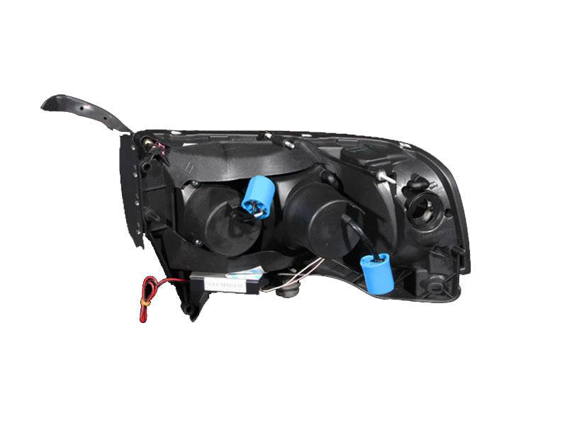 ANZO 1994-2001 Dodge Ram Projector Headlights w/ Halo Chrome - Striker Modified