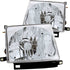 ANZO 1997-2000 Toyota Tacoma Crystal Headlights Chrome - Striker Modified