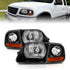 ANZO 1997-2003 Ford F150 Crystal Headlight Black w/ Parking Light - Striker Modified