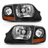 ANZO 1997-2003 Ford F150 Crystal Headlight Black w/ Parking Light - Striker Modified
