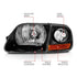 ANZO 1997-2003 Ford F150 Crystal Headlight Black w/ Parking Light - Striker Modified