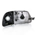 ANZO 1997-2003 Ford F150 Crystal Headlight Black w/ Parking Light - Striker Modified