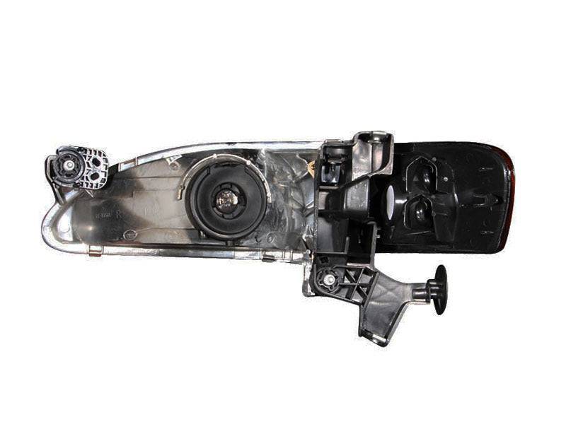 ANZO 1998-2000 Toyota Corolla Crystal Headlights Black - Striker Modified