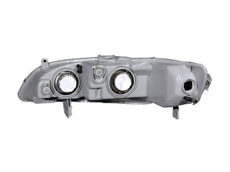 ANZO 1998-2002 Honda Accord Crystal Headlights Black - Striker Modified