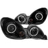ANZO 1998-2005 Lexus Gs300 Projector Headlights w/ Halo Black - Striker Modified