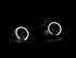 ANZO 1998-2005 Lexus Gs300 Projector Headlights w/ Halo Black - Striker Modified