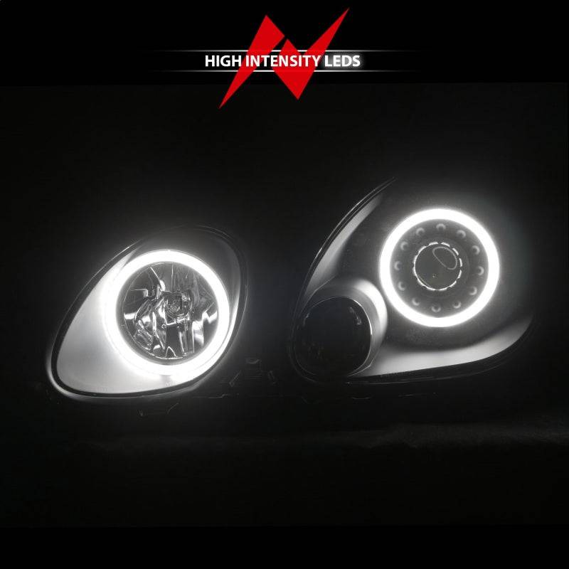 ANZO 1998-2005 Lexus Gs300 Projector Headlights w/ Halo Black - Striker Modified
