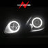 ANZO 1998-2005 Lexus Gs300 Projector Headlights w/ Halo Black - Striker Modified