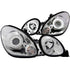 ANZO 1998-2005 Lexus Gs300 Projector Headlights w/ Halo Chrome - Striker Modified