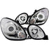 ANZO 1998-2005 Lexus Gs300 Projector Headlights w/ Halo Chrome - Striker Modified
