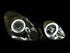 ANZO 1998-2005 Lexus Gs300 Projector Headlights w/ Halo Chrome - Striker Modified