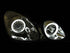 ANZO 1998-2005 Lexus Gs300 Projector Headlights w/ Halo Chrome - Striker Modified