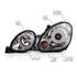 ANZO 1998-2005 Lexus Gs300 Projector Headlights w/ Halo Chrome - Striker Modified