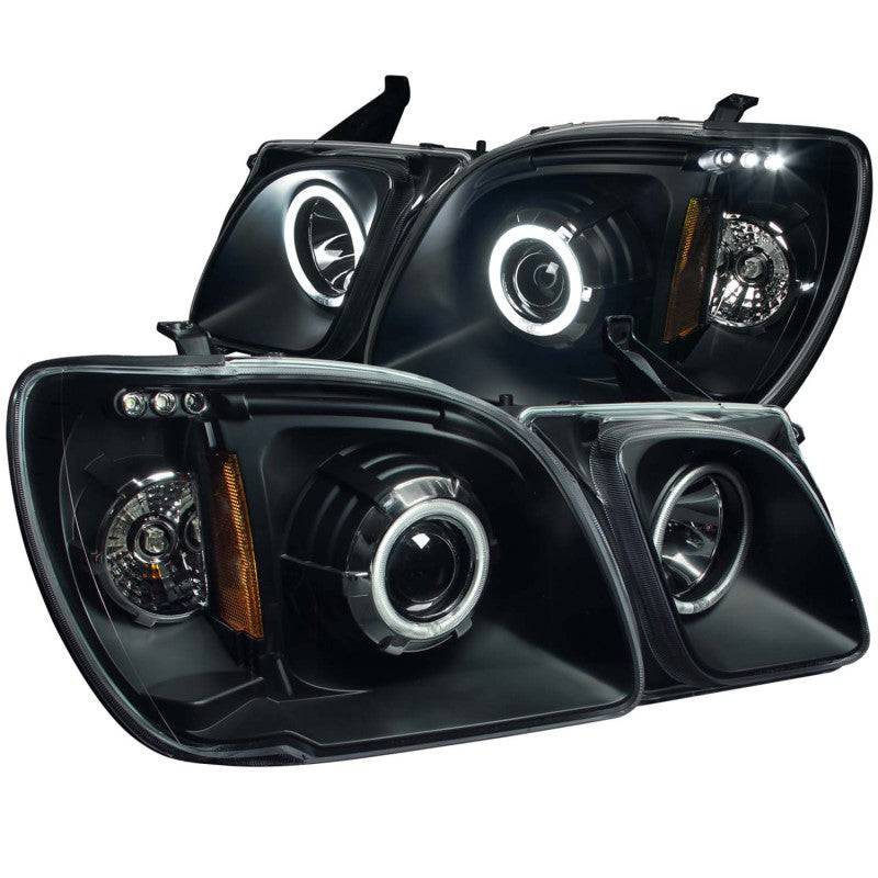 ANZO 1998-2007 Lexus Lx470 Projector Headlights w/ Halo Black (CCFL) - Striker Modified
