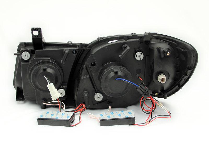 ANZO 1998-2007 Lexus Lx470 Projector Headlights w/ Halo Black (CCFL) - Striker Modified
