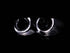 ANZO 1999-2001 BMW 3 Series E46 Projector Headlights w/ Halo Black - Striker Modified