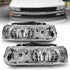 ANZO 1999-2002 Chevrolet Silverado 1500 Crystal Headlights Chrome - Striker Modified