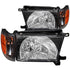ANZO 1999-2002 Toyota 4Runner Crystal Headlights Black - Striker Modified