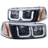 ANZO 1999-2006 Gmc Sierra 1500 Projector Headlights w/ U-Bar Black - Striker Modified