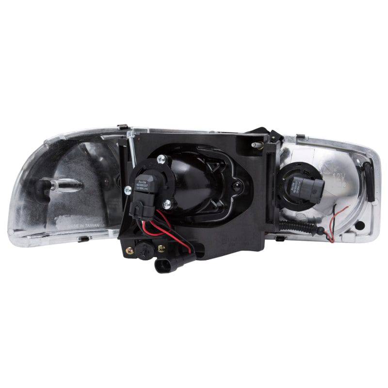 ANZO 1999-2006 Gmc Sierra 1500 Projector Headlights w/ U-Bar Black - Striker Modified
