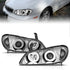 ANZO 2000-2004 Infiniti I30 Projector Headlights w/ Halo Chrome - Striker Modified