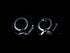 ANZO 2000-2004 Infiniti I30 Projector Headlights w/ Halo Chrome - Striker Modified