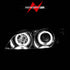 ANZO 2000-2004 Infiniti I30 Projector Headlights w/ Halo Chrome - Striker Modified