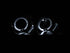 ANZO 2000-2004 Infiniti I30 Projector Headlights w/ Halo Chrome - Striker Modified