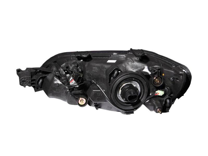 ANZO 2002-2003 Mitsubishi Lancer Crystal Headlights Black - Striker Modified