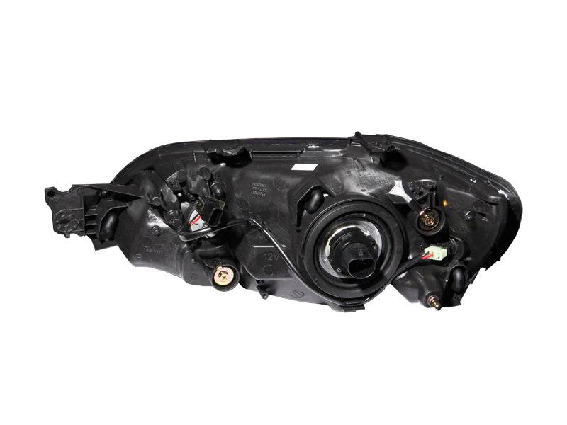 ANZO 2002-2003 Mitsubishi Lancer Crystal Headlights Black - Striker Modified