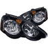 ANZO 2002-2004 Acura Rsx Crystal Headlights Black - Striker Modified