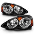 ANZO 2002-2004 Acura Rsx Crystal Headlights Black - Striker Modified