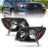 ANZO 2003-2005 Toyota 4Runner Crystal Headlights Black - Striker Modified