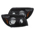ANZO 2003-2005 Toyota 4Runner Crystal Headlights Black - Striker Modified