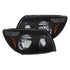 ANZO 2003-2005 Toyota 4Runner Crystal Headlights Black - Striker Modified