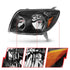 ANZO 2003-2005 Toyota 4Runner Crystal Headlights Black - Striker Modified