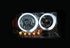 ANZO 2003-2017 Chevy Express Crystal Headlight Black - Striker Modified