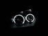 ANZO 2005-2007 Ford Focus Projector Headlights w/ Halo Black - Striker Modified