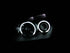 ANZO 2005-2007 Ford Focus Projector Headlights w/ Halo Black - Striker Modified