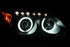 ANZO 2005-2010 Scion Tc Projector Headlights w/ Halo Black (CCFL) - Striker Modified