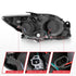 ANZO 2005-2010 Scion Tc Projector Headlights w/ Halo Black (CCFL) - Striker Modified