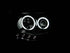 ANZO 2005-2011 Toyota Tacoma Projector Headlights w/ Halo Black - Striker Modified
