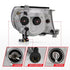 ANZO 2005-2011 Toyota Tacoma Projector Headlights w/ Halo Black - Striker Modified