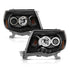 ANZO 2005-2011 Toyota Tacoma Projector Headlights w/ Halo Black - Striker Modified